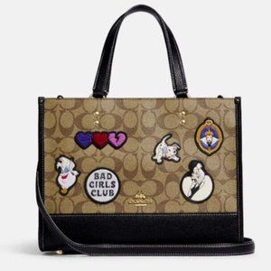 Disney X Coach Dempsey Carryall In Signature Canvas With Patches Very Cute!!